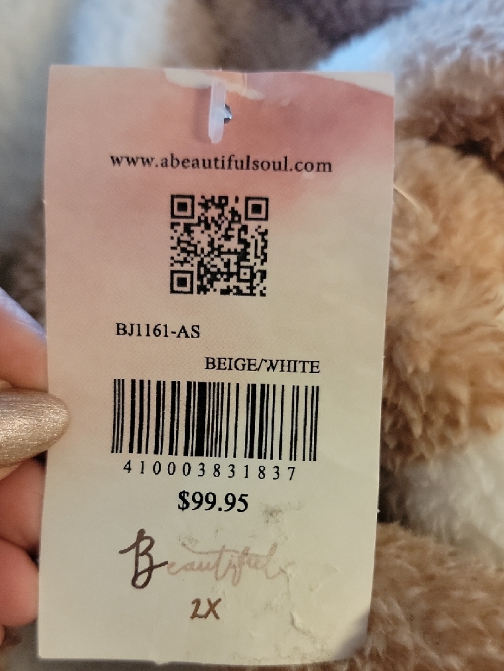 A Beautiful Soul, Altar'd State Plush Teddy Jacket Size B (18-20) - Picture 12 of 12